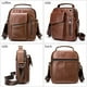 thumbnail image 4 of Bolso de piel auténtica de vaca WESTAL para hombre, bolso de hombro con cremallera, bolso bandolera para hombre, bolso bandolera con solapa 7512, 4 of 5