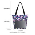 thumbnail image 3 of Xecao Skull mushroom rainbow space for Tote Bag for Women -Tote Shoulder Bag with A Little Pocket Inside, Perfect for Travel and Work., 3 of 6