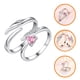 thumbnail image 5 of GOOHOCHY 1 par de pareja anillo anillo diseño anillo abierto anillos dedo fingeres de moda joyería, 5 of 8