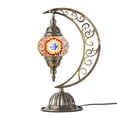 thumbnail image 7 of Turkish Mosaic Moon Lamp Making Kit | DIY Colorful Glass Decorative Table Desk Light | Craft Kit For Adults | Make Your Own Lamp | Living Room Bedroom | Mosaic Pieces, Beads, US-Plug (Multicolor), 7 of 7