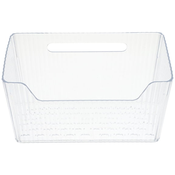 MLINS Transparent Wall Storage Basket Rack Shelving Organizer for Kitchen Bathroom Home Storage Solutions