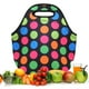 thumbnail image 4 of Bolsa De Almuerzo Aislada, Bolso De Almuerzo Resistente Al Desgaste, Bolso De Caja De Almuerzo De Neopreno A Prueba De Fugas Reutilizable Para Acampar En Casa ANGGREK Grandes puntos de colores, 4 of 8