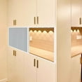 thumbnail image 6 of Sliding door folding door, folding doors for wardrobes with handle, closet door curtain aluminum frame for bedroom, bathroom, office, kitchen, 6 of 7