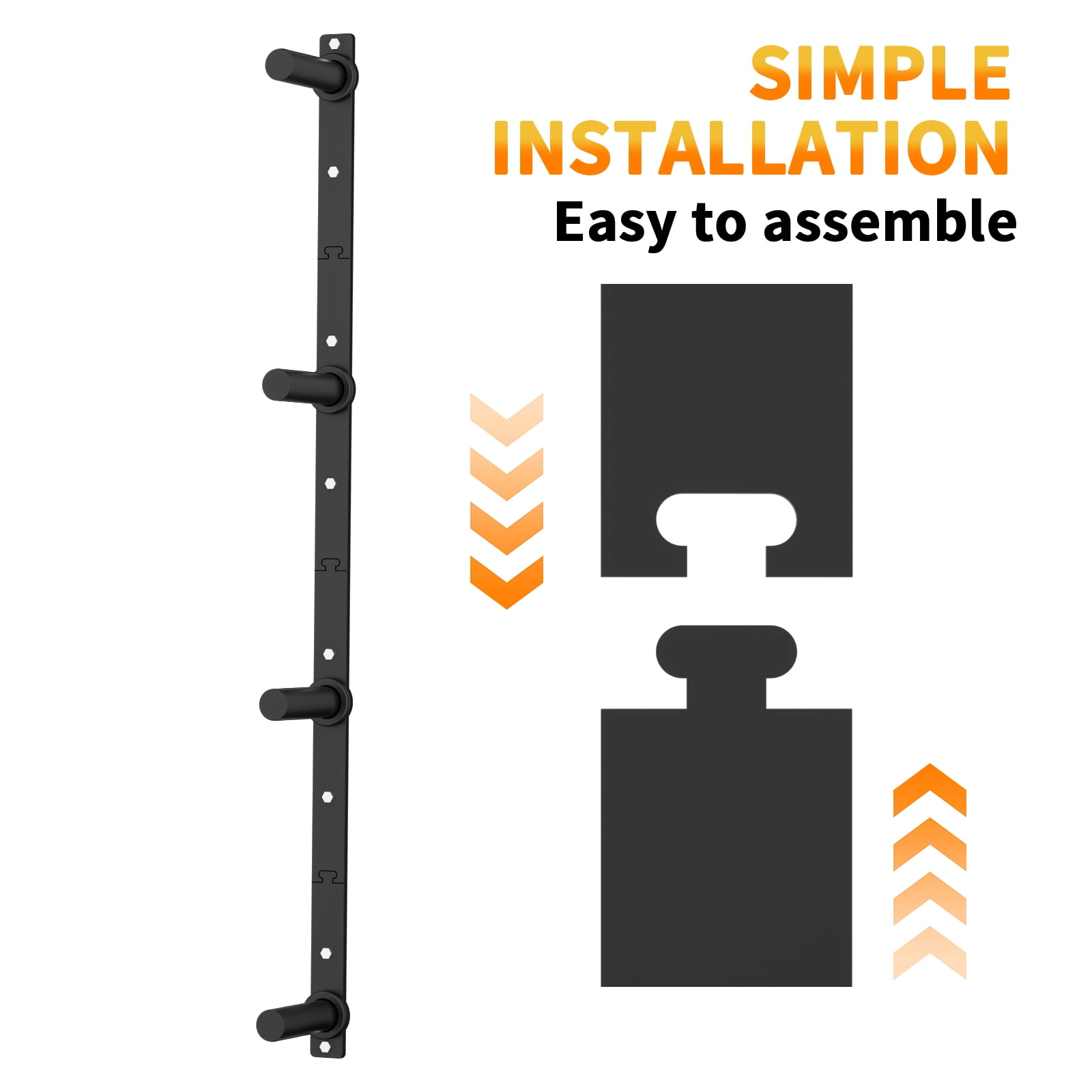 EVERYMATE Weight Plate Storage Rack, Olympic Weight Plate Holder, Bumper Plate Storage, Home Gym Organizer