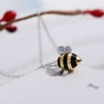 thumbnail image 6 of JUNWELL Adopt A Bee Necklace Silver Flying Animal Pendant Cute Jewelry Gift For Women New, 6 of 10