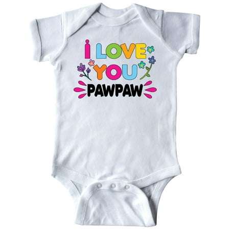 

Inktastic I Love You Pawpaw with Flowers Gift Baby Girl Bodysuit
