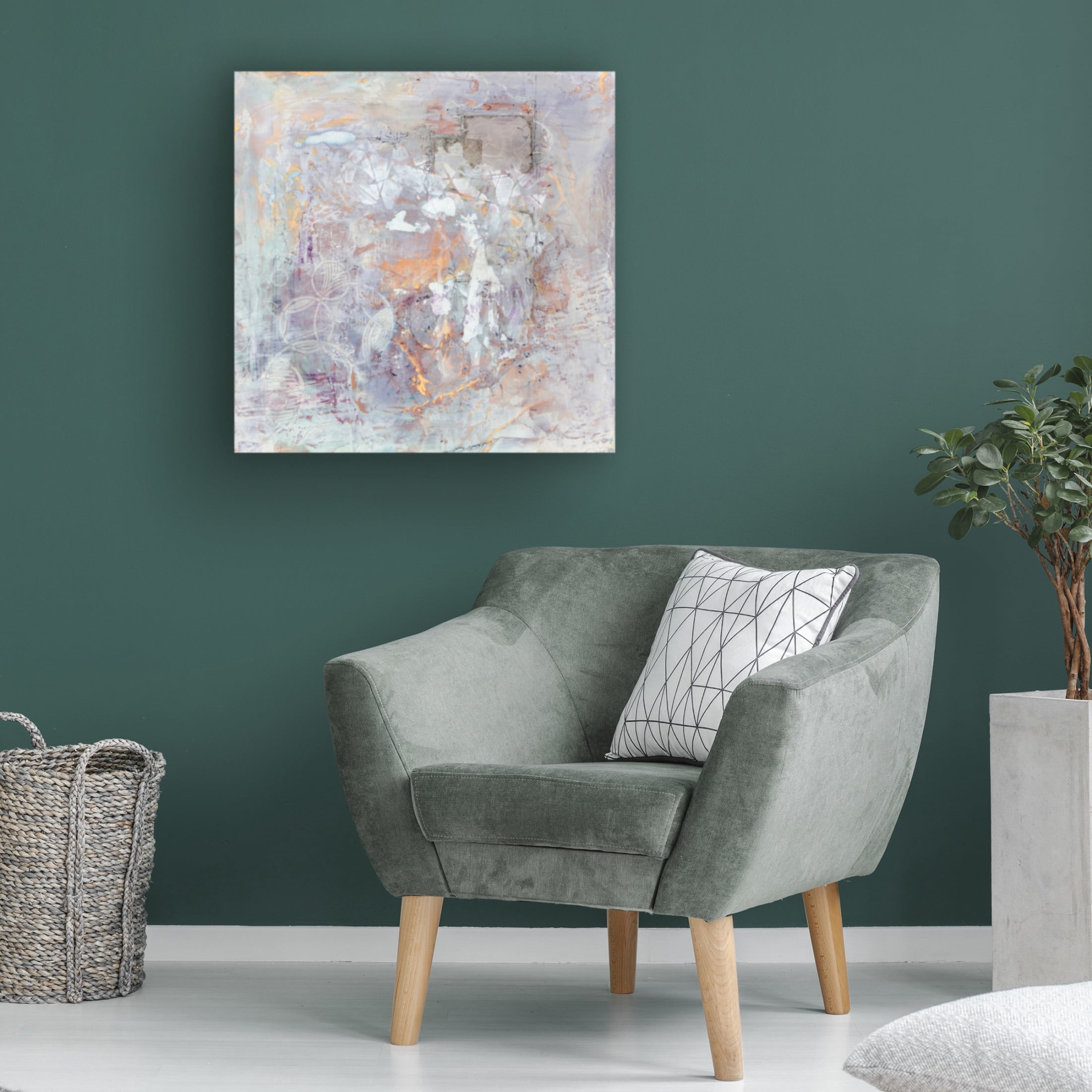 Canvas Wall Art - Karen Hale 'Relic of The Past II' Wall Art for Living Room, Bedroom, or Office Décor by Trademark Fine Art - 18 x 18 Inches