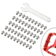 thumbnail image 3 of 50 tornillos antideslizantes para pedales de bicicleta de montaña y carretera, 8 x 6 mm Plata, 3 of 9