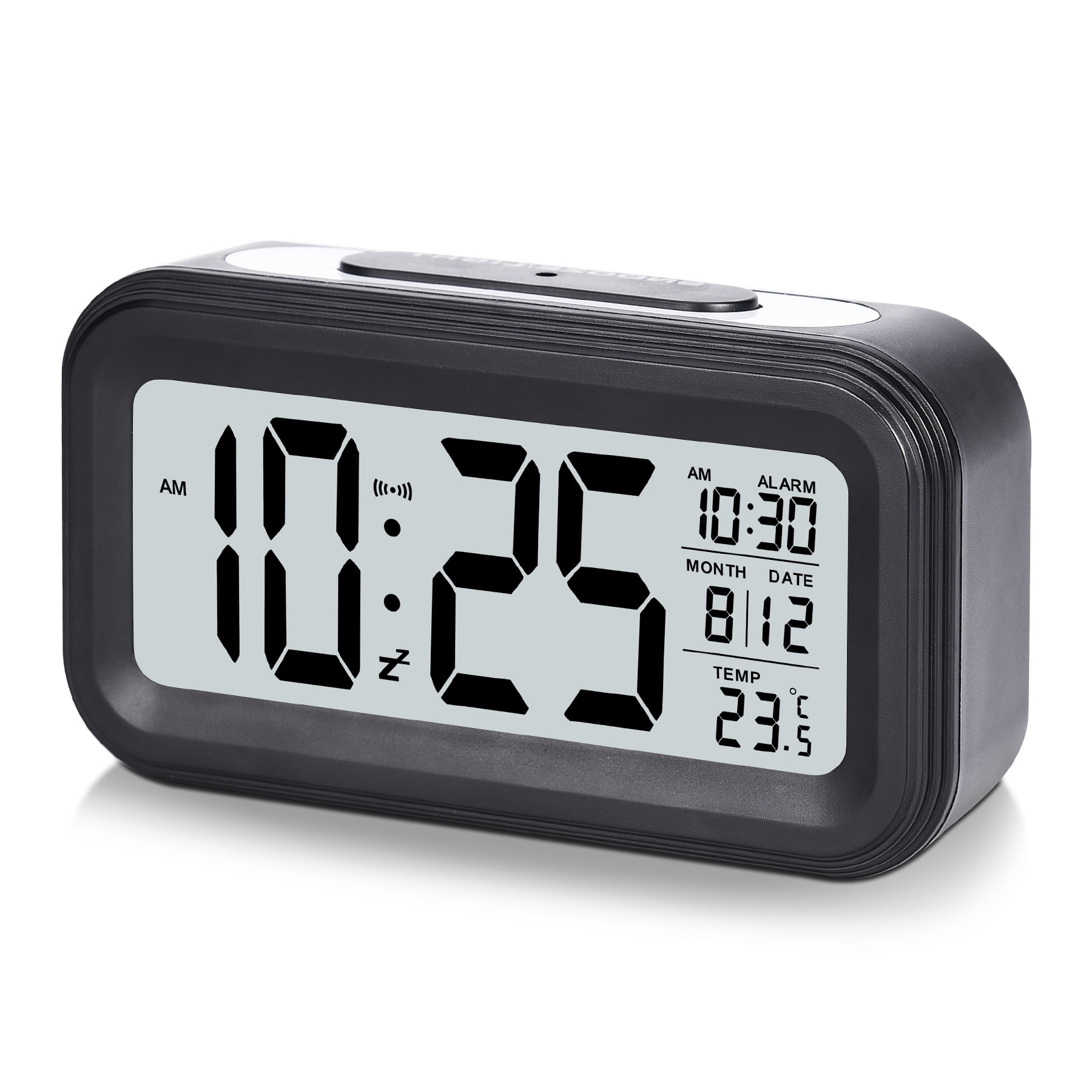 Digital Alarm Clock, Alarm Clock Large Numbers Display Battery Operated ...