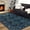 Navy Blue, variant on Wondo 4' x 6' Low Pile Area Rugs, Machine Washable Rug for Living Room, Bedroom, Kids' Room & High-Traffic Areas, Black