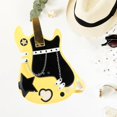 thumbnail image 1 of Mochila con forma de guitarra, cartera novedosa, monedero para guitarra, para viajes, vacaciones, citas Amarillo, 1 of 8