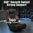 thumbnail image 6 of GTPLAYER Swivel Floor Gaming Chairs with Foldable Backrest for Teens,, Red, 6 of 8