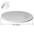 thumbnail image 2 of HOMEIORA 1pc Waterproof Tablecloth, Elastic Edge Table Cloth Protector, Wipeable Table Cloth for Tables 23" Diameter, White, 2 of 6