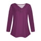 thumbnail image 5 of Camiseta de manga corta con cuello en V para mujer: top con estampado «Love», poliéster, tallas S-XXXL, tallas EE. UU./Reino Unido/UE, informal/para todas las estaciones, 5 of 5