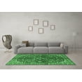 thumbnail image 3 of Ahgly Company Indoor Square Medallion Emerald Green Traditional Area Rugs, 7' Square, 3 of 4