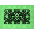 thumbnail image 1 of Ahgly Company Indoor Rectangle Oriental Emerald Green Traditional Area Rugs, 8' x 10', 1 of 4