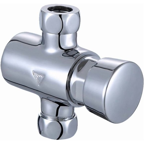 PinesC Delay Shower Valve, Brass Shower Head Flow Control Valve, Shower Water Flow Control Valve For Gym Pool Schools