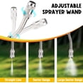 thumbnail image 4 of 29 Inch Sprayer Wand Replacement, Universal Pump Sprayer with 3/8" Brass Barb, Stainless Steel Adjustable Garden Spray Wand for Tank Sprayer with Shut Off Valve, Quick Connector, Hose Clamps, 4 of 7