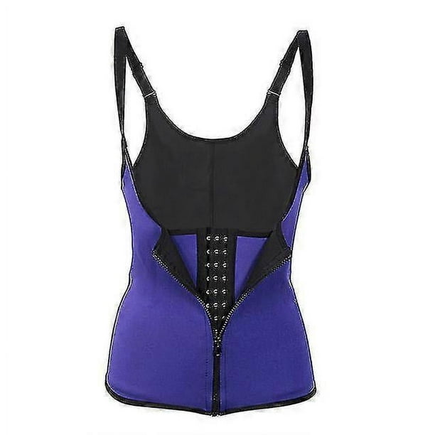 Corsé moldeador de cintura con 3 clips y 1 cremallera, 6 varillas de acero, moldeador de cuerpo deportivo, control de abdomen s202412242000