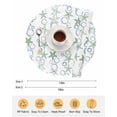 thumbnail image 6 of 13 Inch Round Placemats Set of 4, Sage Green Coastal Non Slip Heat Insulation PP Table Mats, Starfish Nautical Ocean Sea Wooden Washable Place Mats for Kitchen Dining Party Table Decor, 6 of 7