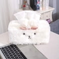 thumbnail image 3 of Tissue Holder Decorative, Cute Tissue Box Cover, Fluffy Plush Cover, Home décor, Office Desk Decoration, car Accessories, Bunny, Rabbit, 3 of 6