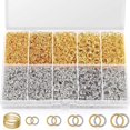 thumbnail image 4 of DIY jewelry accessories 4600 pieces of jewelry making set jump ring closed ring open ring ring jewelry accessories silver, 4 of 5