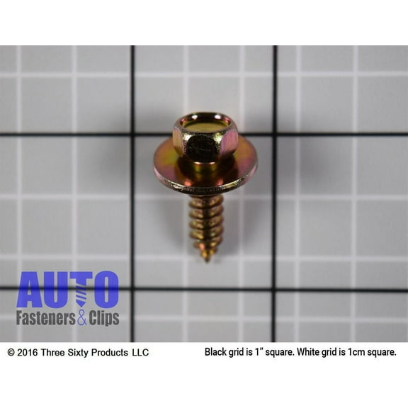 Auveco # 16828 Hex Head SEMS Tapping Screw M6.3-1.81 X 20mm. Qty 25.