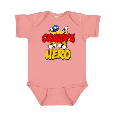 

Inktastic Grandpa is my Hero Gift Baby Boy or Baby Girl Bodysuit
