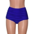 thumbnail image 4 of Women's High Waisted Swim Bottom Ruched Bikini Tankini Swimsuit Briefs Plus Size, 4 of 4