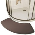 thumbnail image 4 of Tripumer Set of 2 Corner Shower Mats Bathroom Rugs U Shape Mats for Corner Shower Bath Brown, 4 of 7