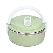 RnemiTe-amo Lunch Box 700ml 1 Layer Round Food Lunch Box Stainless Steel Lunch Box Lunch Box Food Storage Box Lunch Box Hot Food