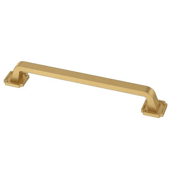 Liberty P40126C-117 6 5/16" Notched Backplate Cabinet & Drawer Pull Brushed Brass