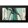 thumbnail image 2 of PI Studio 14x9 Black Modern Framed Museum Art Print Titled - Warm Geometric I - Teal Version, 2 of 5