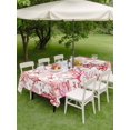 thumbnail image 4 of Outdoor Tablecloth with Umbrella Hole for Patio/Picnic/Party/Camping, Nautical Coastal Waterproof Table Cloth Rectangle Table Cover Washable, Summer Sea Coral Starfish Underwater Red (52"x 70"), 4 of 8