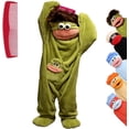 thumbnail image 7 of Silly Big Mouth Monster Onesie Pajamas, Funny Soft Plush Puppet Loungewear with Giant Grooming Comb for Adults and Teens, Hilarious Loungewear Hooded Jumpsuit for Halloween & Pyjama Parties, 7 of 7