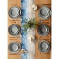 thumbnail image 6 of Marine Life Table Runner, Starfish Shell Coral Gradient Blue Brown Ocean Cotton Linen Kitchen Table Decoration Washable Dining Tabletop Runners for Home Party Decor 18x72 Inches, 6 of 9