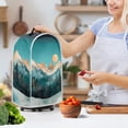 thumbnail image 3 of HELLHERO Golden Mountain Pattern 1Pcs Coffee Machine Dust Cover, Reusable Blender Cover for Kitchen, 3 of 6