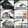 thumbnail image 4 of HIFORNY 100 PCS Drawing & Sketching Set, Professional Art Supplies with Graphite,Charcoal, Colored,Watercolor,Metallic Pencils,Blending Tools,Sketchbook and Coloring Book in Zipper Case（Black）, 4 of 8