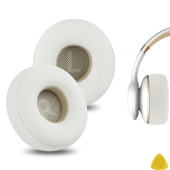 Geekria QuickFit Replacement Ear Pads for JBL Everest Elite 300, V300NXT Headphones Ear Cushions, Repair Parts (White)