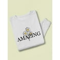 thumbnail image 3 of Amazing Daisies Bouquet Sweatshirt Women -Image by Shutterstock, Female 3X-Large, 3 of 4