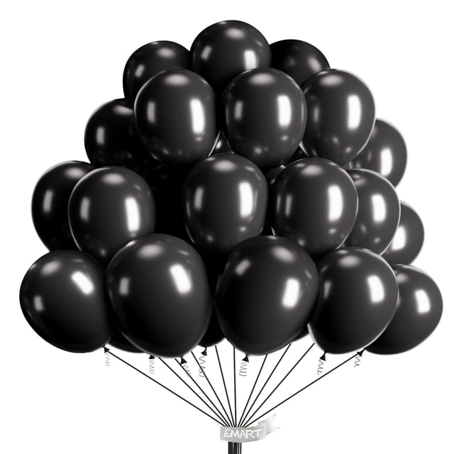 Globos de látex EMART de 12 cm, 100 unidades con cinta para decoración de fiestas
