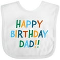 thumbnail image 3 of Inktastic Happy Birthday Dad Boys or Girls Baby Bib, 3 of 4