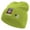 Lime, variant on 82nd Airborne Retired Embroidered 8 Inch Knitted Short Beanie - Black OSFM