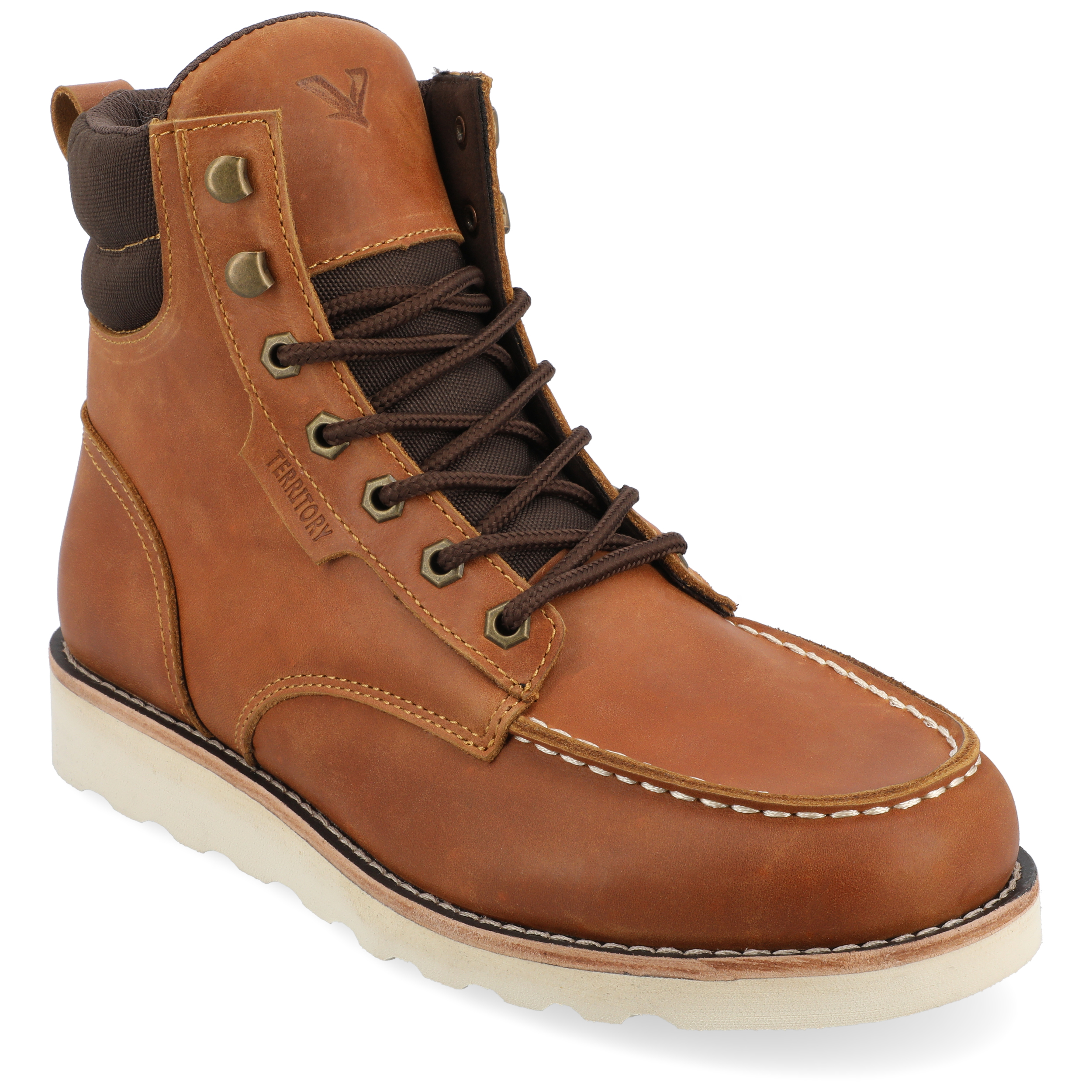 Vance Mens Fegan Cap Toe Lace-up Ankle Boot - Walmart.com display picture 1