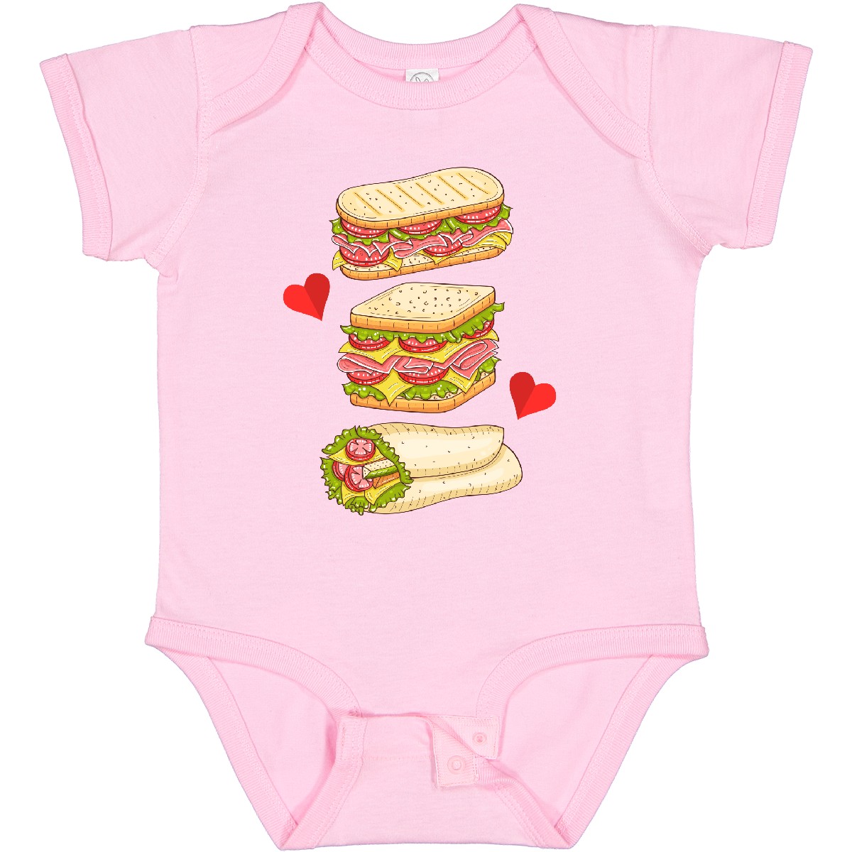 Inktastic Sandwich Lover Deli Food Boys or Girls Baby Bodysuit
