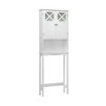 thumbnail image 6 of Demi Bonn Toilet Storage Cabinet, Bathroom Cabinet Organizer, 2-Door Over The Toilet Bathroom Storage Cabinet with Adjustable Shelf, for Bathroom, White, 6 of 9