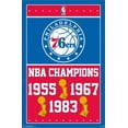 thumbnail image 2 of NBA Philadelphia 76ers - Champions 15 Canvas Wall Poster, 14.725" x 22.375", 2 of 4