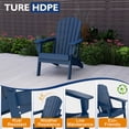 thumbnail image 6 of Pipopa Folding Adirondack Chair with Cup Holder,HDPE All Weather Outdoor Fire Pit Chair for Patio,Poolside,Garden,Blue, 6 of 7