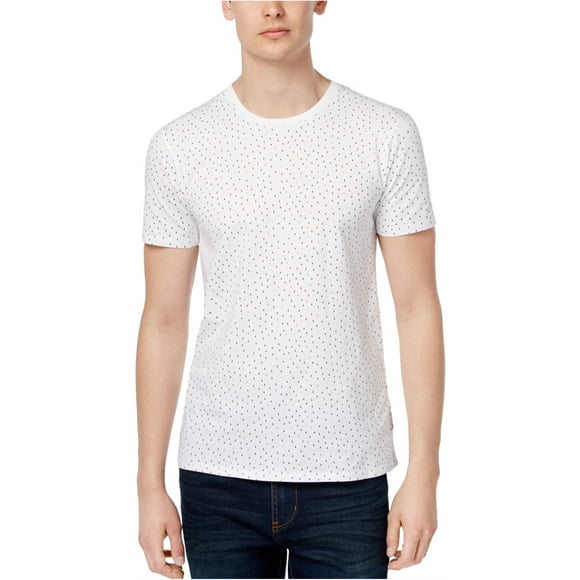 Ben Sherman T-Shirt Basique Slim Triangles Homme Blanc, XX-Large