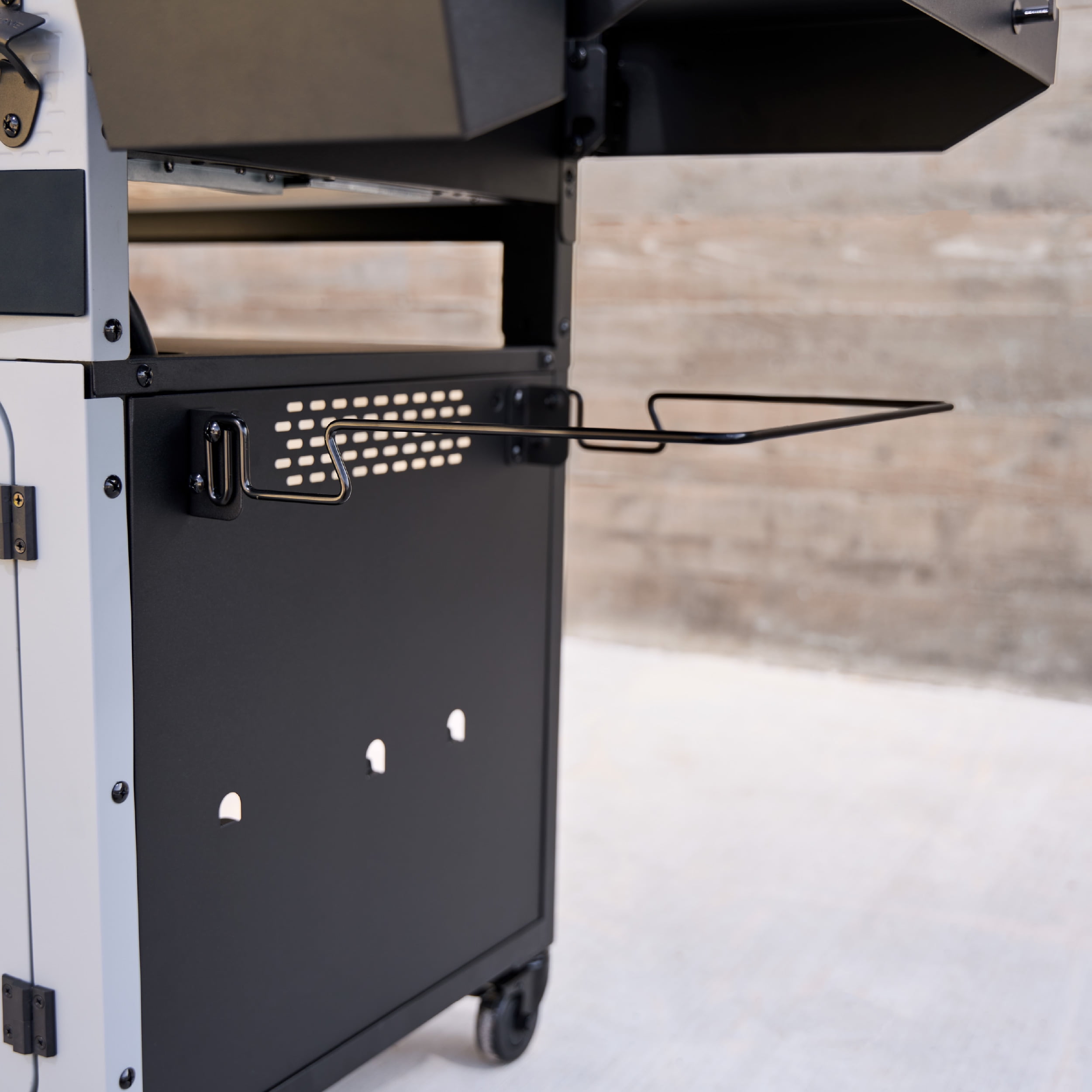 Blackstone Bronco 28" XL Outdoor Griddle, 3-Burner Flat Top Grill with Cabinet and Hood